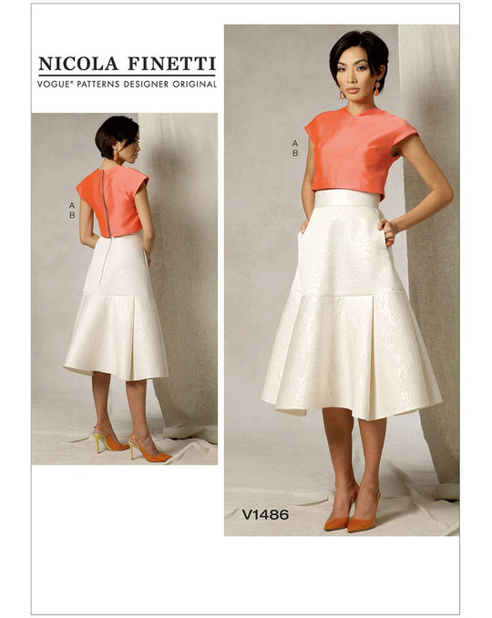 Vogue Patterns V1486 – Close-Fitting Top & Skirt by Nicola Finetti