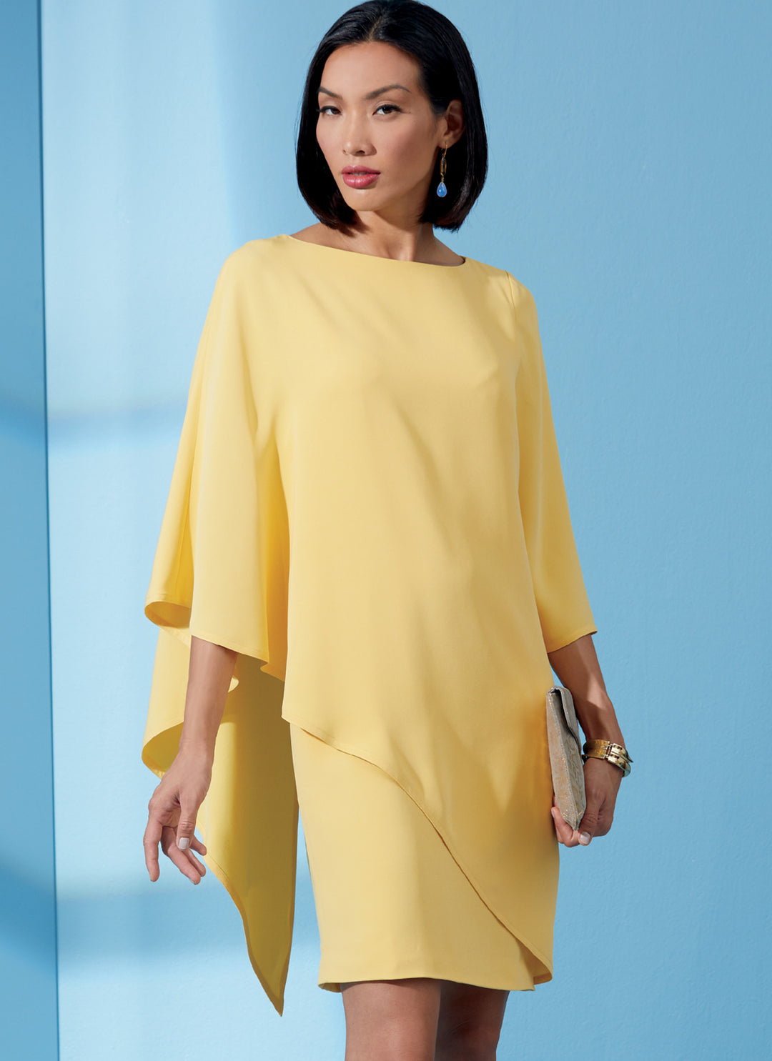 Vogue Schnittmuster V1614 – Damen Kleid in Wickeloptik von Tom and Linda Platt