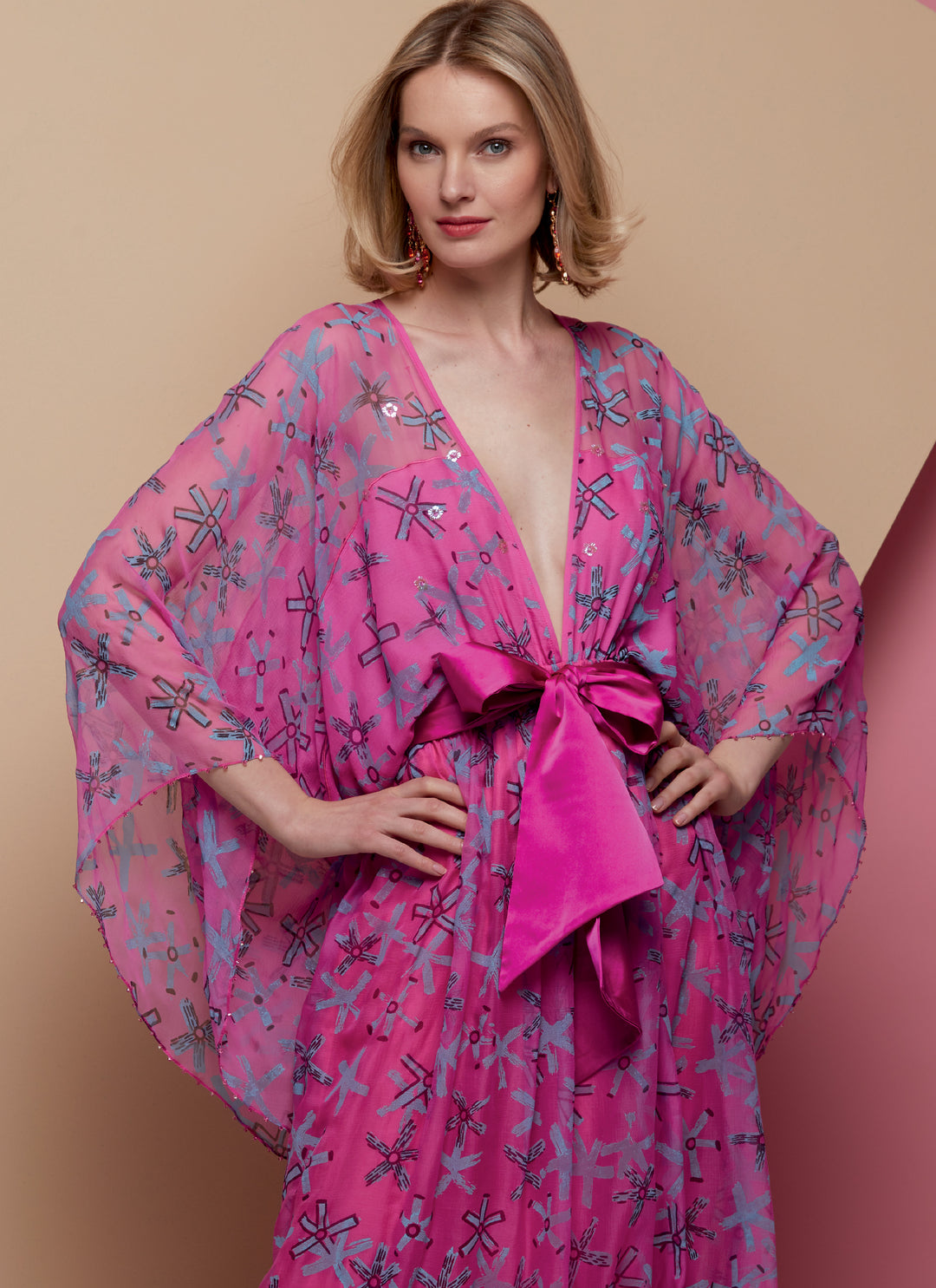 Vogue Schnittmuster V1627 Damenkleid im Kimono-Stil von Zandra Rhodes