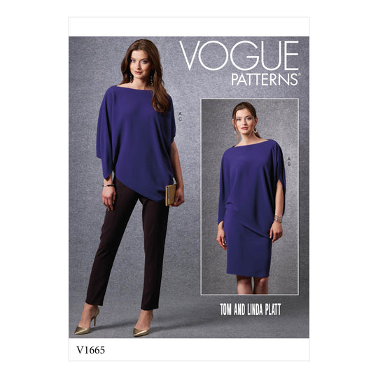 Vogue Schnittmuster V1665 – Damen Designer-Outfit von Tom and Linda Platt