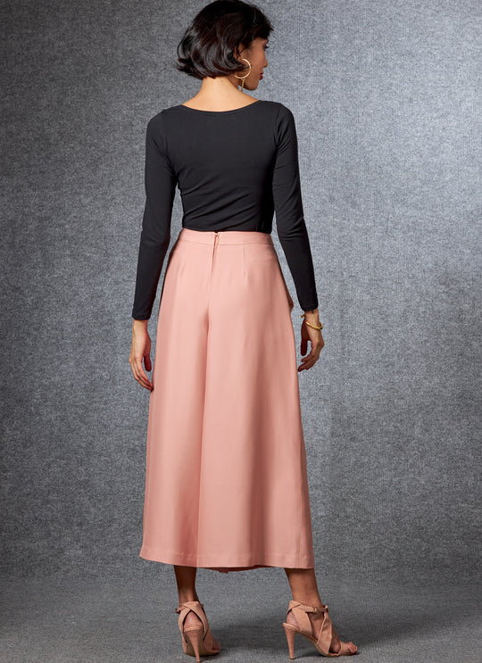 Vogue Schnittmuster V1685 – Damen Hose / Rock in weiter Silhouette
