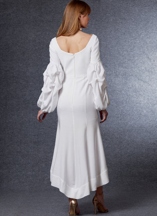 Vogue Schnittmuster V1722 eng anliegendes Kleid mit tiefem Dekolleté von Nicola Finetti