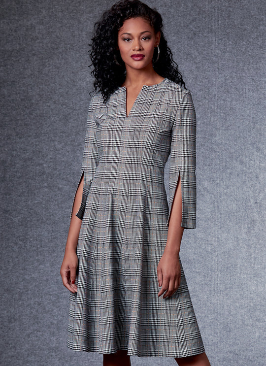 Vogue Schnittmuster V1724 – Damen Kleid mit Prinzessnähten