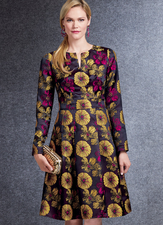 Vogue Schnittmuster V1737 Damen tailliertes Kleid