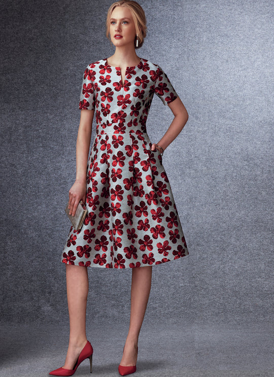Vogue Schnittmuster V1737 Damen tailliertes Kleid