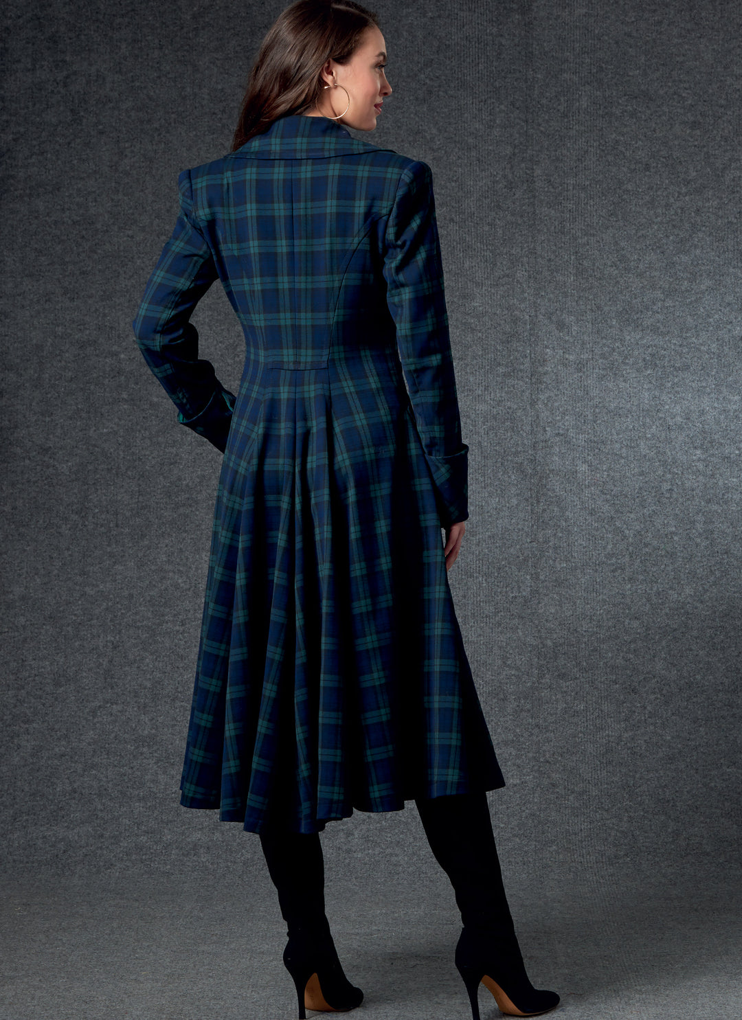 Vogue Schnittmuster V1752 Damen gefütterter Mantel  mit markanter Silhouette