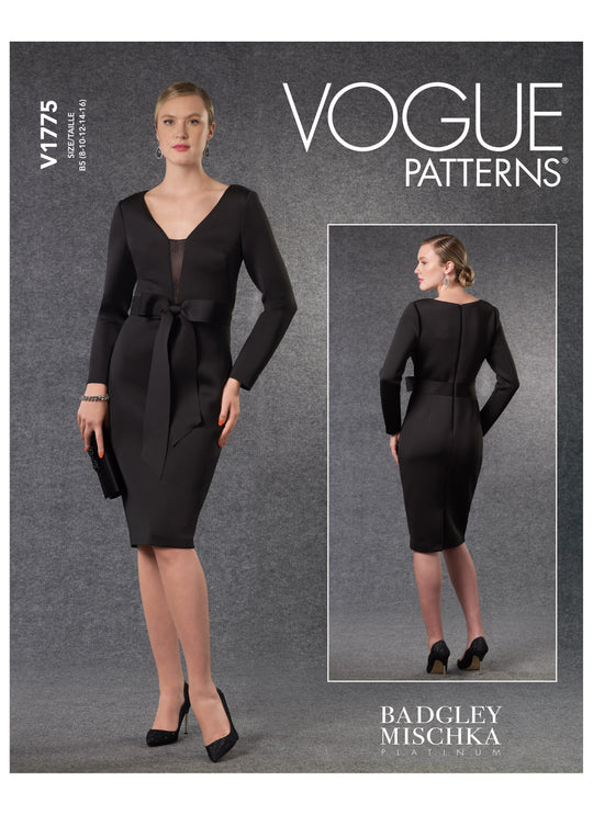 Vogue Schnittmuster V1775 Damen Kleid von Badgley Mischka