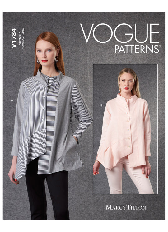Vogue Schnittmuster V1784 – Damen Shirts von Marcy Tilton