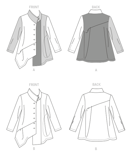 Vogue Schnittmuster V1784 – Damen Shirts von Marcy Tilton