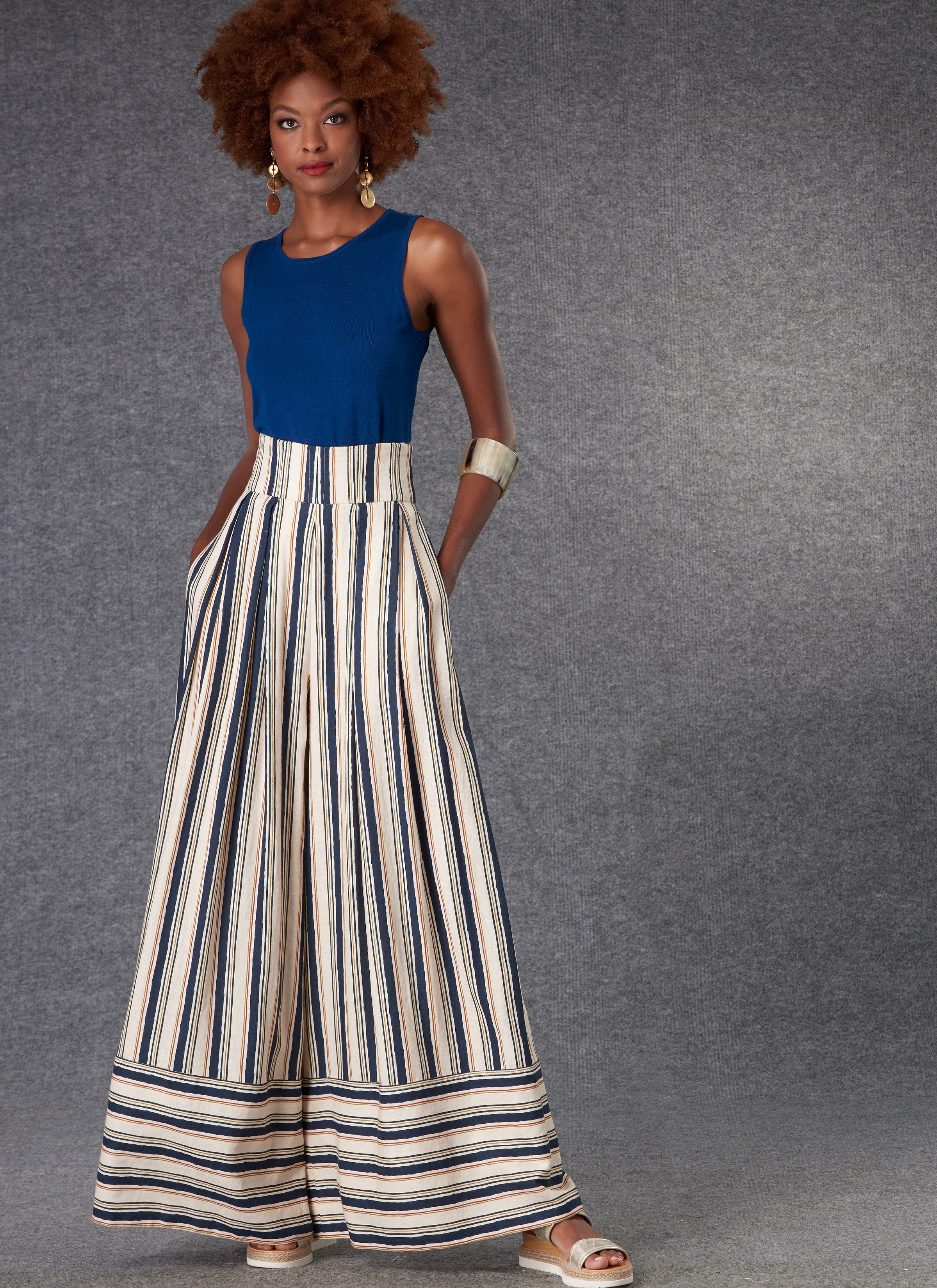 Vogue sewing pattern V1789 women's trousers in two length variations ...