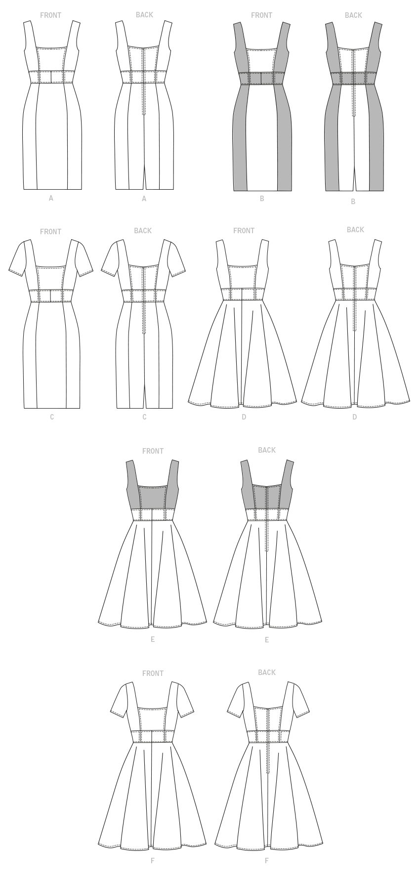 Vogue Pattern V1793 - Misses' Dress in Multiple Variations