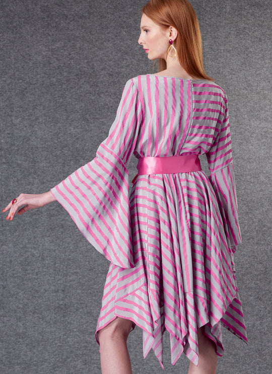 Vogue Schnittmuster V1796 Damen Kleid & Gürtel von Zandra Rhodes