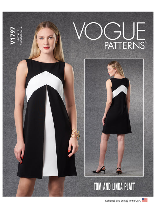 Vogue Schnittmuster V1797 Damen Kleid von Tom and Linda Platt
