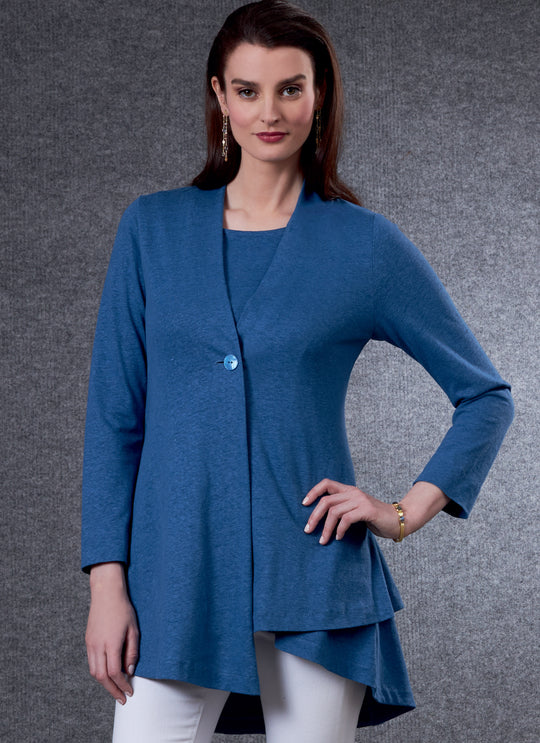 Vogue Schnittmuster V1808 Damen Cardigan & Tunika von Marcy Tilton