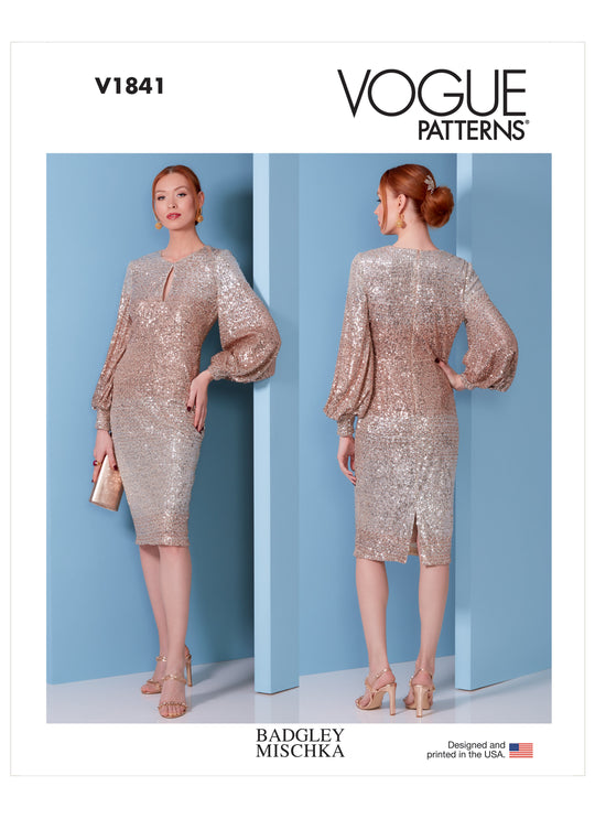 Vogue Schnittmuster V1841 Damen Kleid von Badgley Mischka