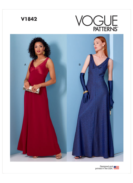 Vogue Schnittmuster V1842 Damen Kleid