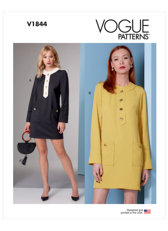 Vogue Schnittmuster V1844 Damen Kleid
