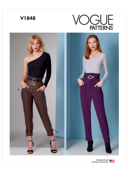 Vogue Schnittmuster V1848 Damen Hose