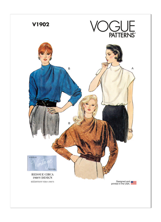 Vogue Schnittmuster V1902 Damen Top