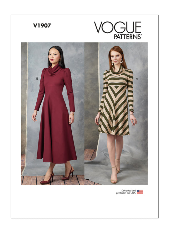 Vogue Schnittmuster V1907 Damen Kleid