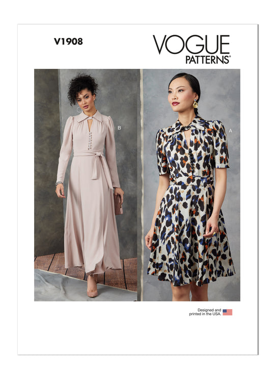 Vogue Schnittmuster V1908 Damen Kleid
