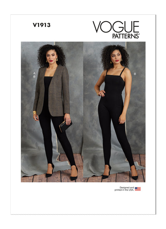 Vogue Schnittmuster V1913 Sportbekleidung