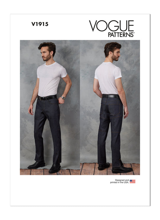 Vogue Schnittmuster V1915 Herren Jeans