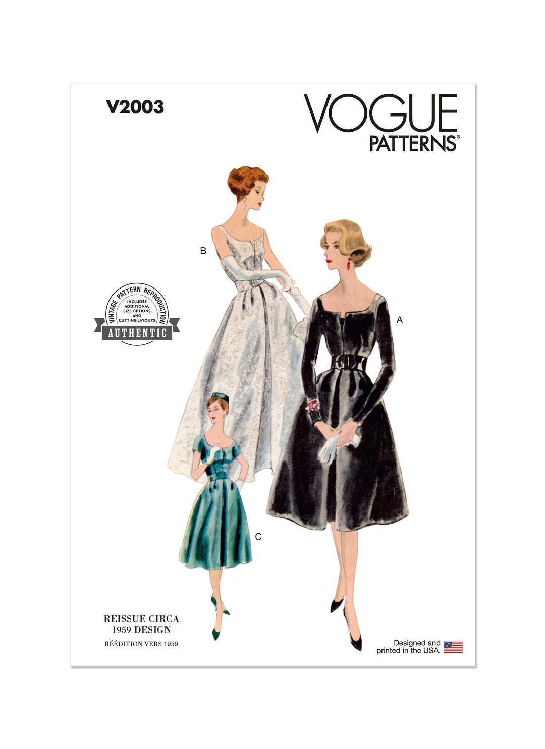 vogue vintage evening dress patterns 1956 Vintage VOGUE Sewing Pattern EVENING COCKTAIL DRESS B32" (1433)