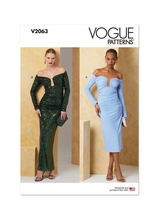 Vogue Schnittmuster V2063 Damen Kleid
