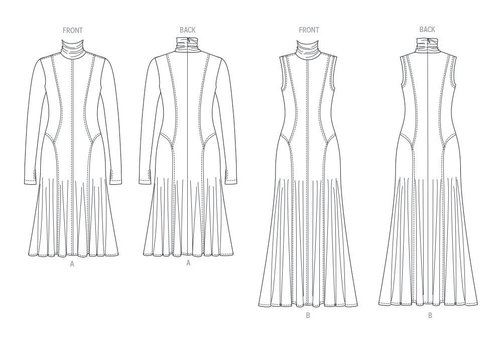 Vogue Schnittmuster V2064 Damen Kleid