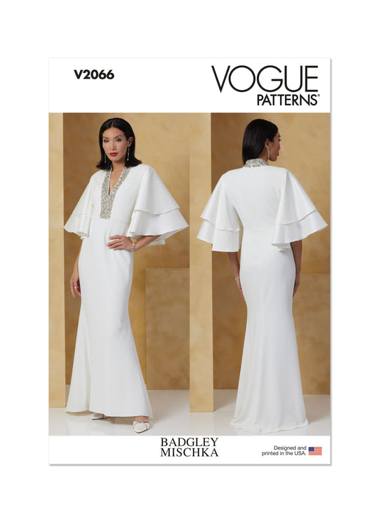 Vogue Schnittmuster V2066 Damen Kleid von Badgley Mischka