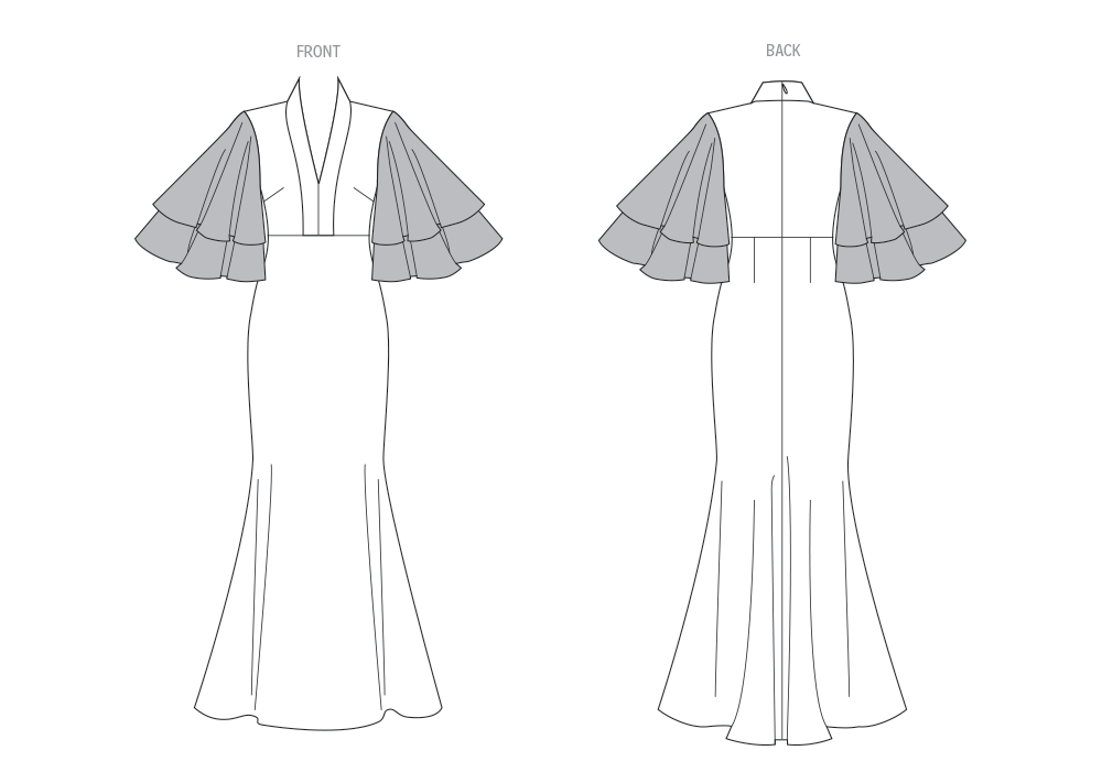 Vogue Schnittmuster V2066 Damen Kleid von Badgley Mischka
