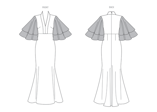 Vogue Schnittmuster V2066 Damen Kleid von Badgley Mischka