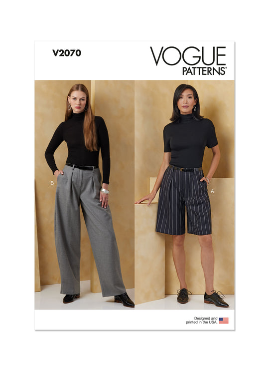 Vogue Schnittmuster V2070 Damen Hose