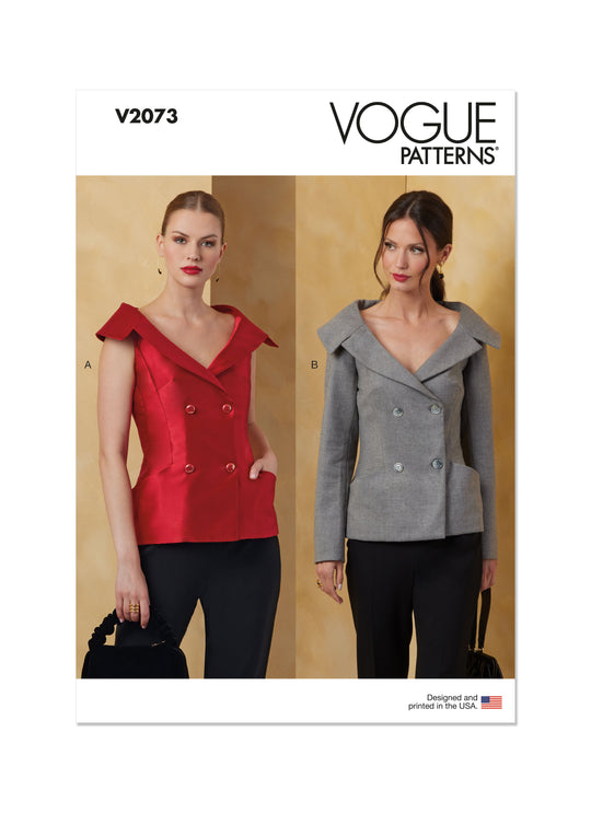 Vogue Schnittmuster V2073 Damen Jacke