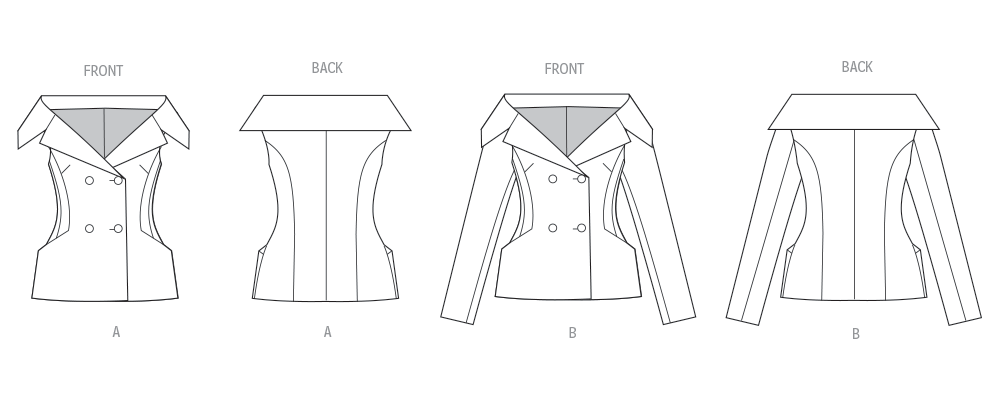 Vogue Schnittmuster V2073 Damen Jacke