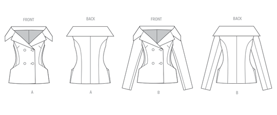 Vogue Schnittmuster V2073 Damen Jacke