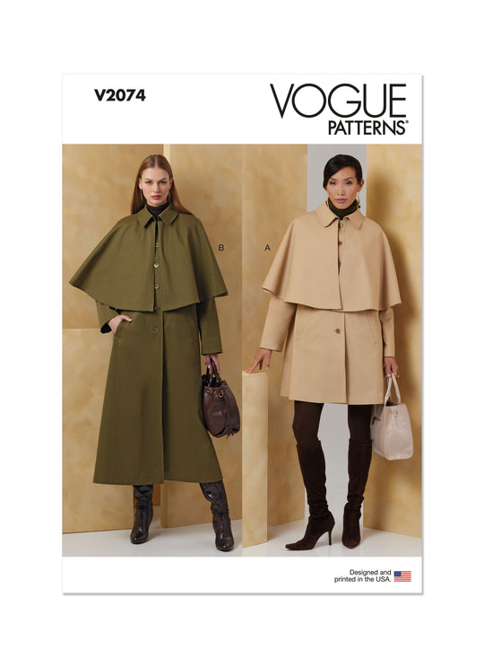 Vogue Schnittmuster V2074 Damen Jacke