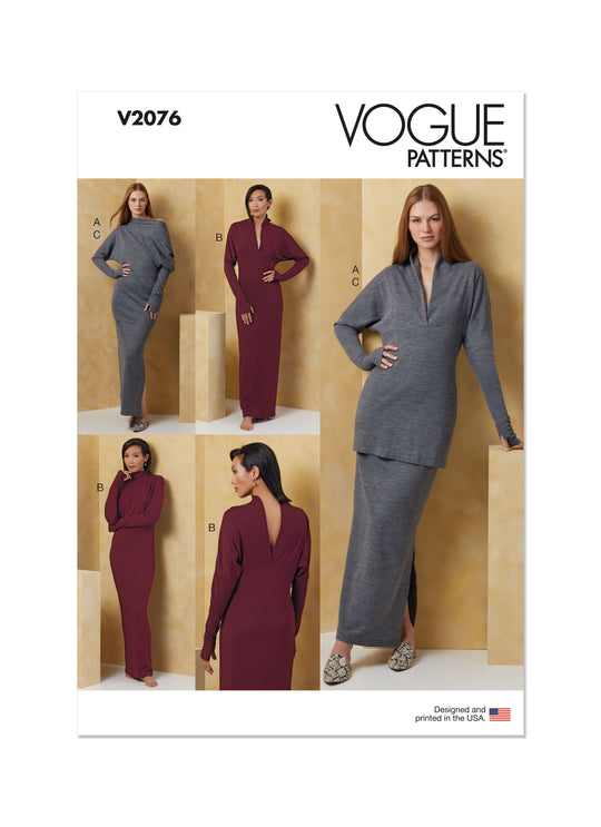 Vogue Schnittmuster V2076 Damen Schlafbekleidung