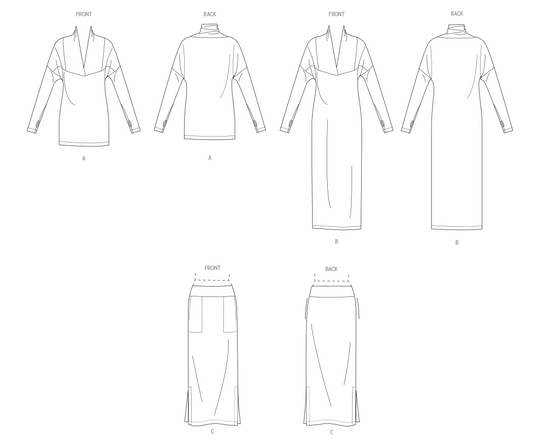 Vogue Schnittmuster V2076 Damen Schlafbekleidung