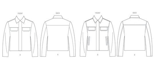 Vogue Schnittmuster V2080 Herren Jacke