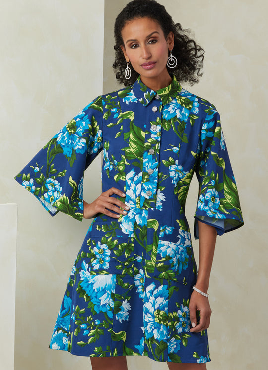 Vogue Schnittmuster V2083 Damen Kleid in zwei Längen