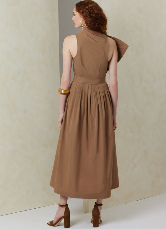 Vogue Schnittmuster V2084 Damen Kleid mit Gürtel und Überbrustband