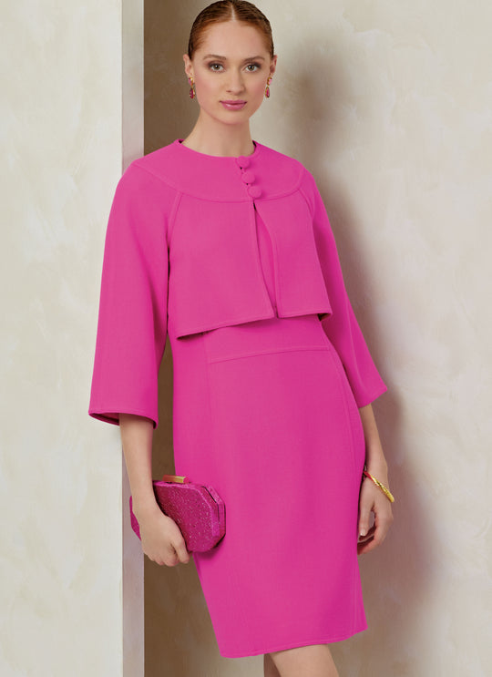 Vogue Schnittmuster V2085 Damen Kleid und Jacke von Tom und Linda Platt