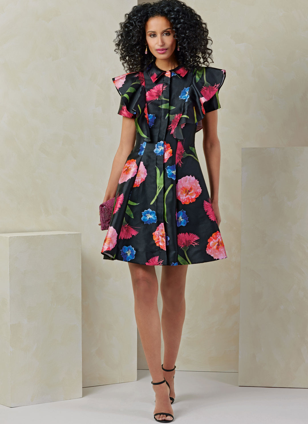 Vogue Schnittmuster V2087 Damen Kleid mit Ärmel- und Längenvariationen