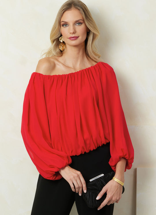 Vogue Schnittmuster V2091 Damen Top mit Längenvariationen
