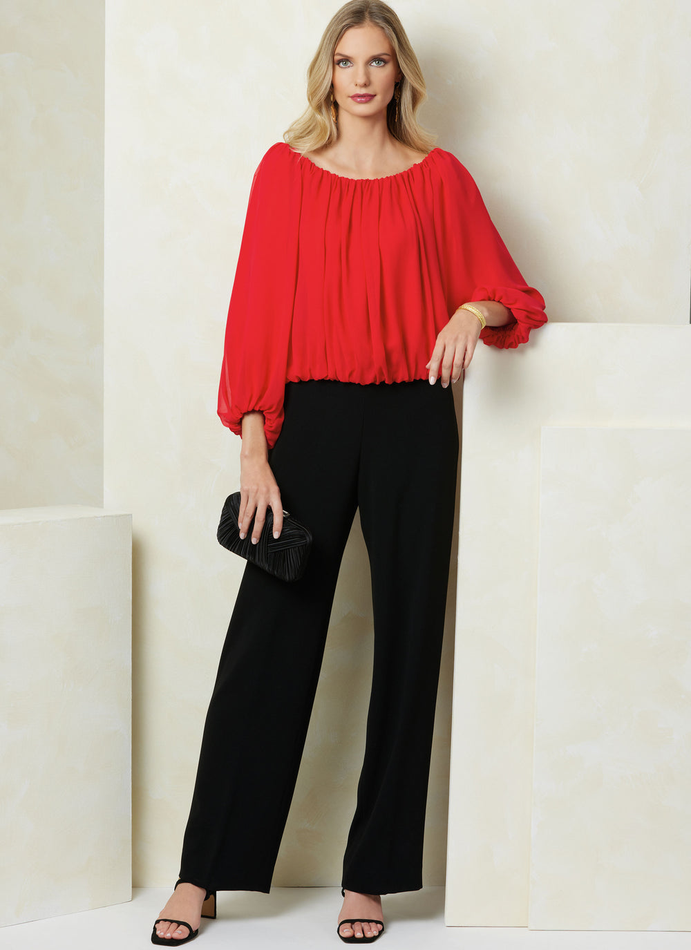 Vogue Schnittmuster V2091 Damen Top mit Längenvariationen