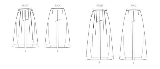 Vogue Schnittmuster V2094 Damen Hose in zwei Längen