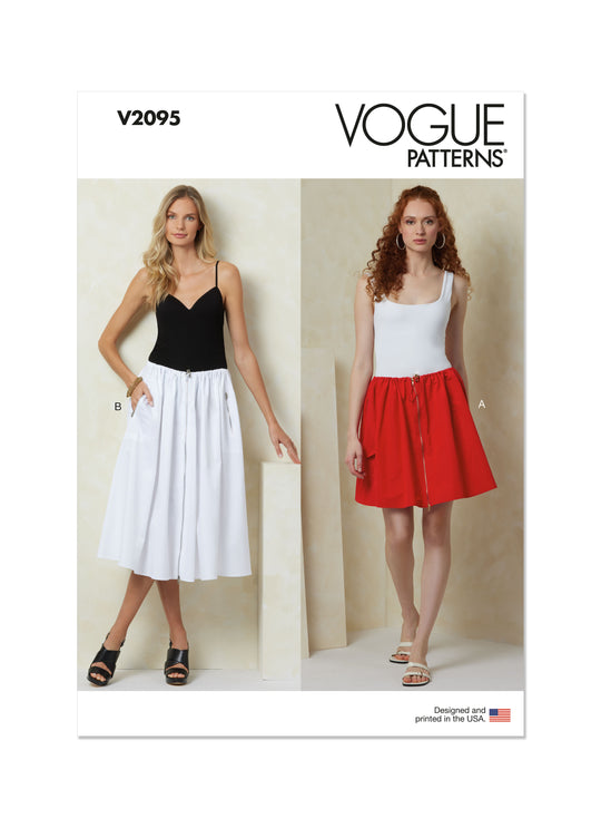 Vogue Schnittmuster V2095 Damen Rock in zwei Längen
