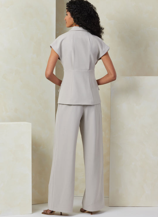 Vogue Schnittmuster V2097 Damen Top, Rock und Hose